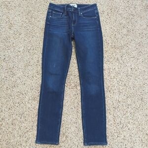 Women's Paige Dark Blue Skinny Jeans, Size 25